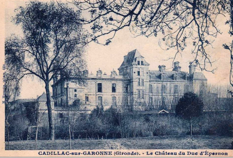 Carte postale ancienne Cadillac-sur-Garonne - Château d'Epernon 12