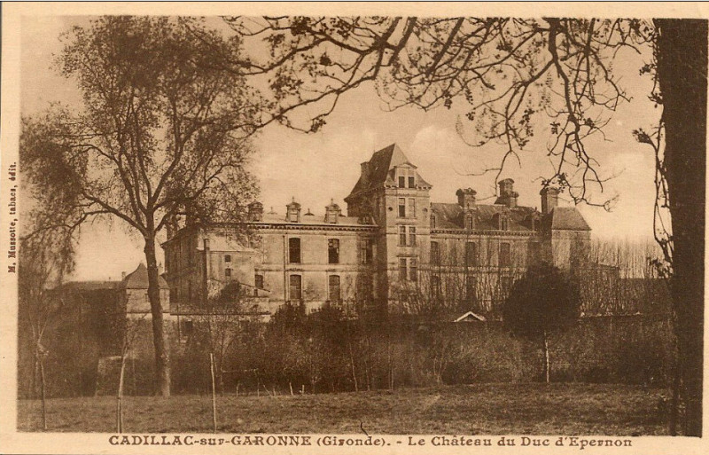 Carte postale ancienne Cadillac-sur-Garonne - Château d'Epernon 8