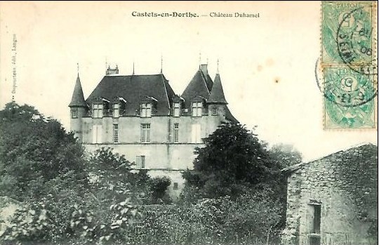 Carte postale ancienne Castets-en-Dorthe - château du Hamel 5