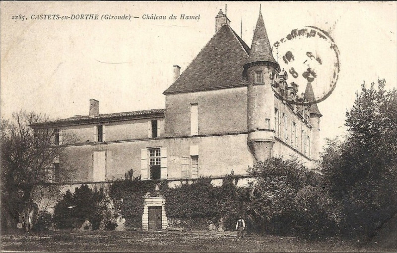 Carte postale ancienne Castets-en-Dorthe - château du Hamel 6