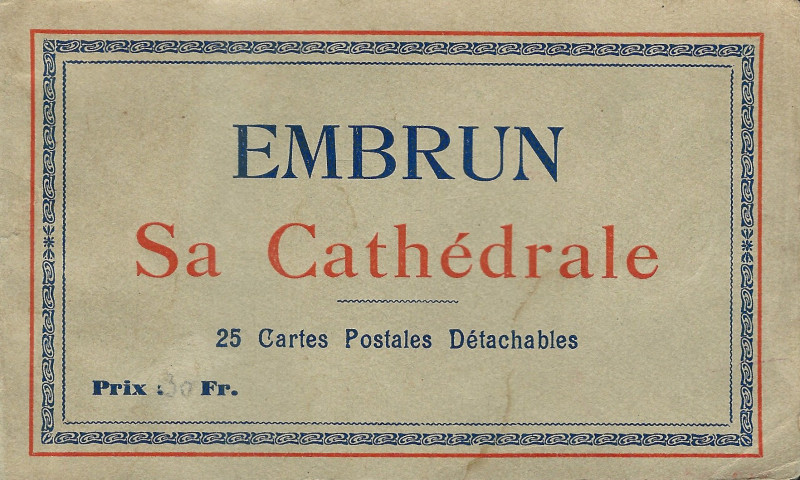 Carte postale ancienne Embrun-Fr-05-Cpa-cathédrale-00a