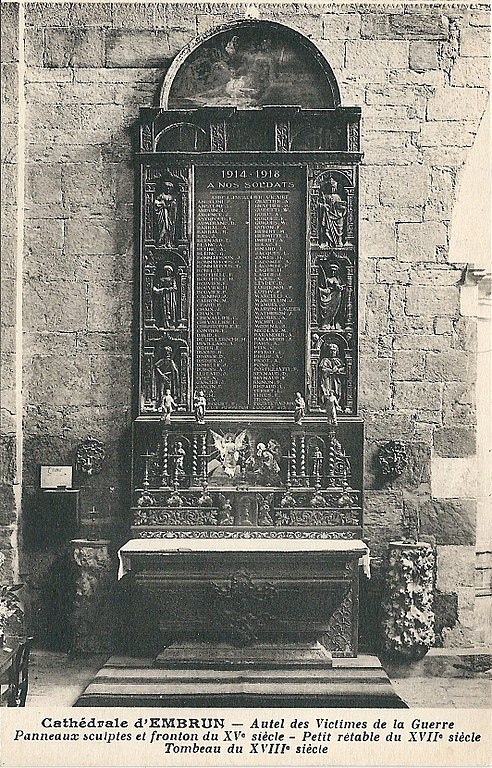Carte postale ancienne Embrun-Fr-05-Cpa-cathédrale-15