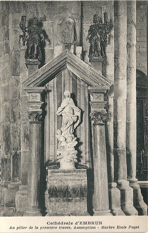 Carte postale ancienne Embrun-Fr-05-Cpa-cathédrale-23