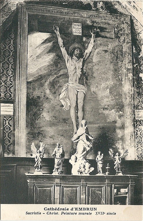 Carte postale ancienne Embrun-Fr-05-Cpa-cathédrale-25