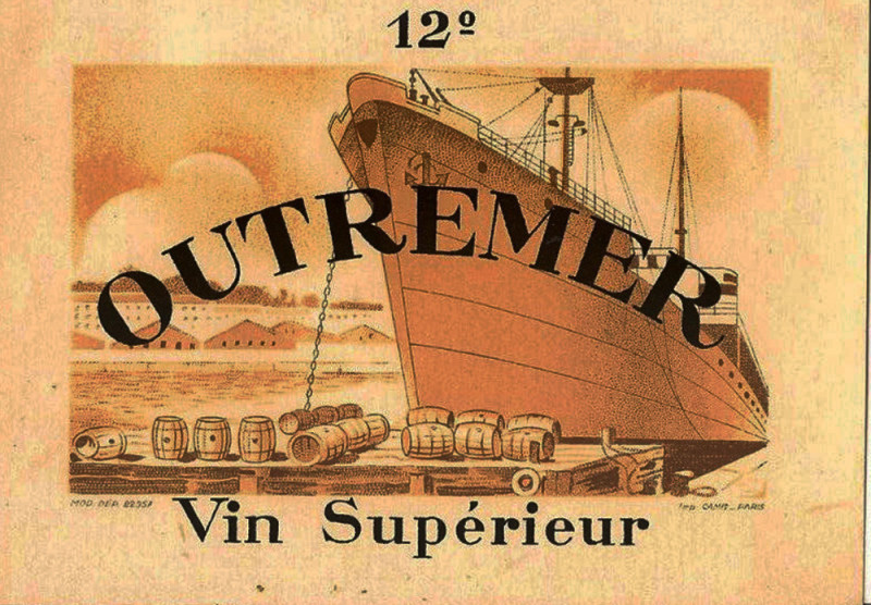 Carte postale ancienne Outremer vin supérieur 12°