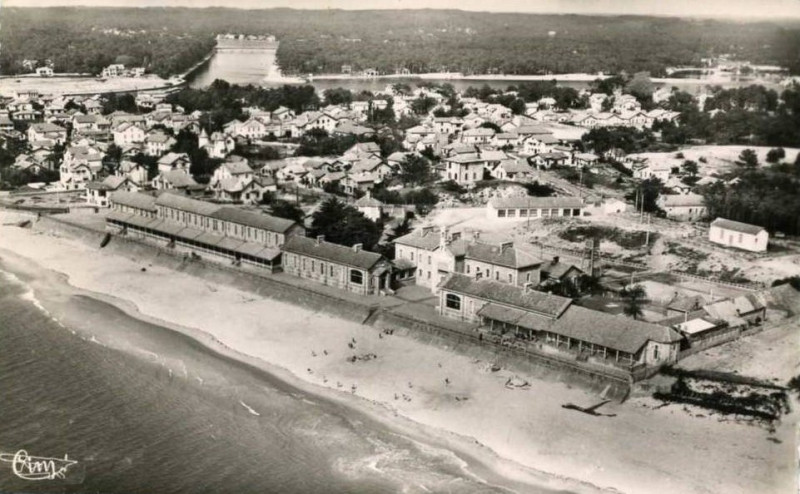 Carte postale ancienne Capbreton et le préventorium dans les années 1950 à Capbreton