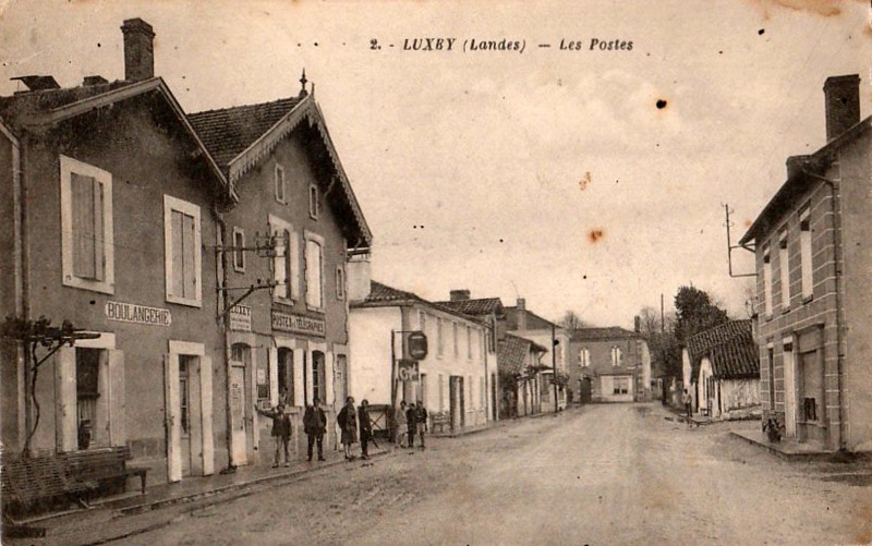 Carte postale ancienne Luxey - La Poste