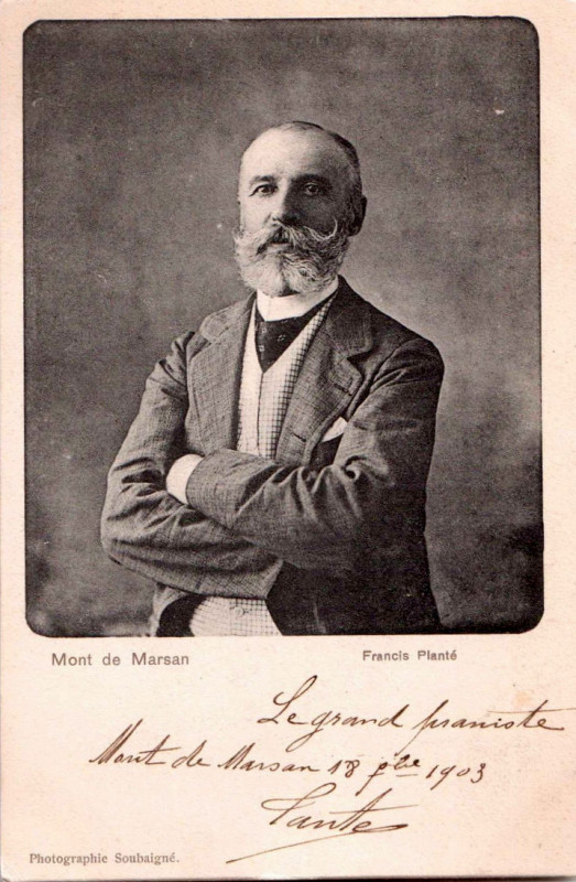 Carte postale ancienne Mont-de-Marsan - Francis Planté 1