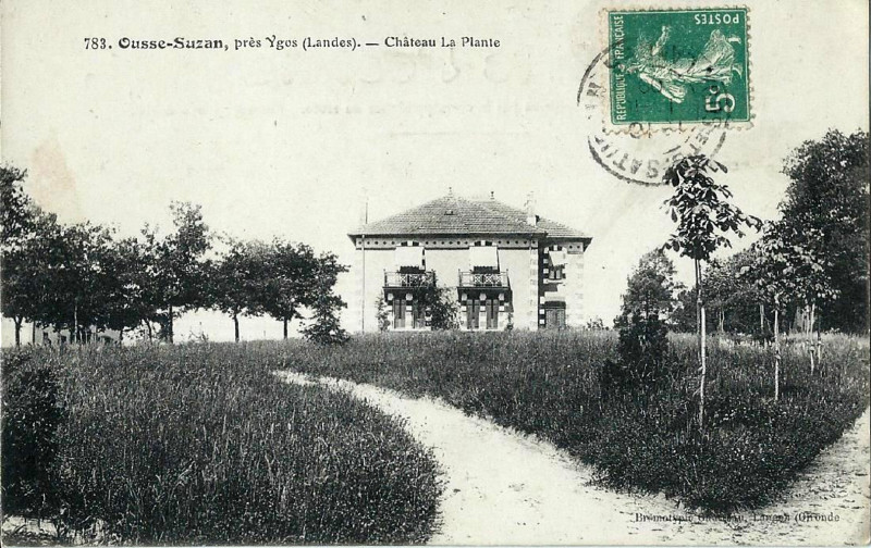 Carte postale ancienne Ygos - château La Plante