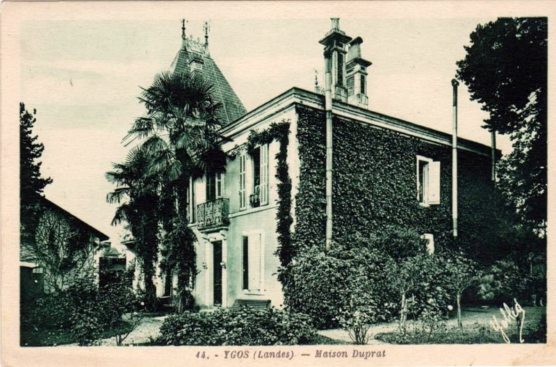 Carte postale ancienne Ygos - Maison Duprat