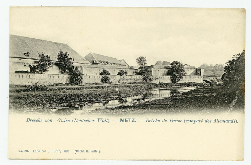 Carte postale ancienne Bresche von Guise (deutscher Wall). Metz. Brèche de Guise (rempart des Allemands) P-Fg-Cp-00560