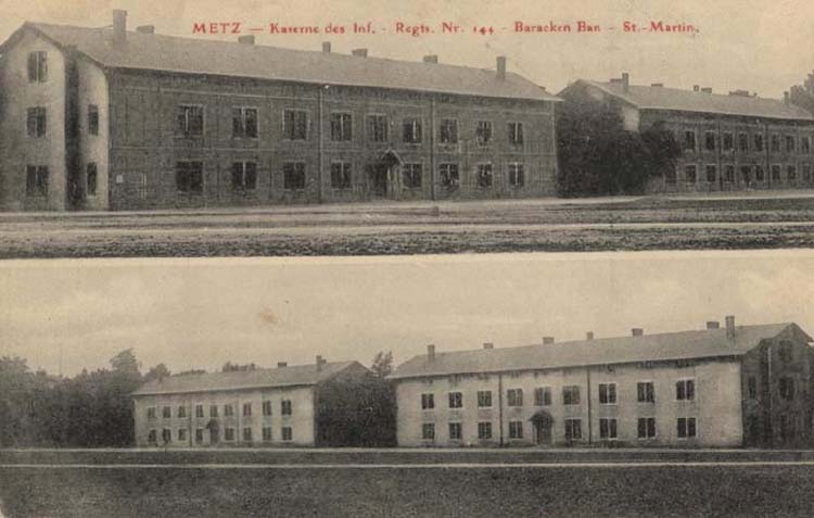 Carte postale ancienne Metz Kaserne Infgt Nr 144 Lepasset (a)