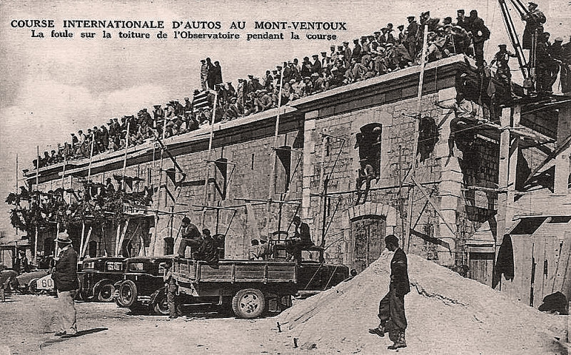 Carte postale ancienne Mont Ventoux course internationale