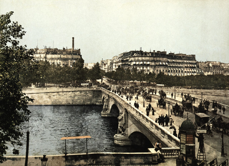 Carte postale ancienne Alma bridge, Paris, France, ca. 1890-1900