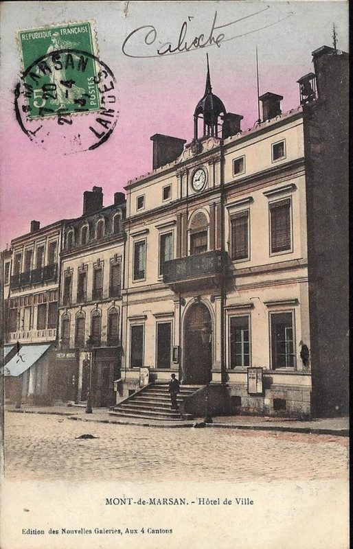 Carte postale ancienne Mont-de-Marsan - Hôtel de ville 3
