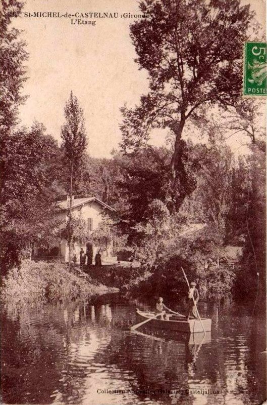 Carte postale ancienne Saint-Michel-de-Castelnau - étang 1