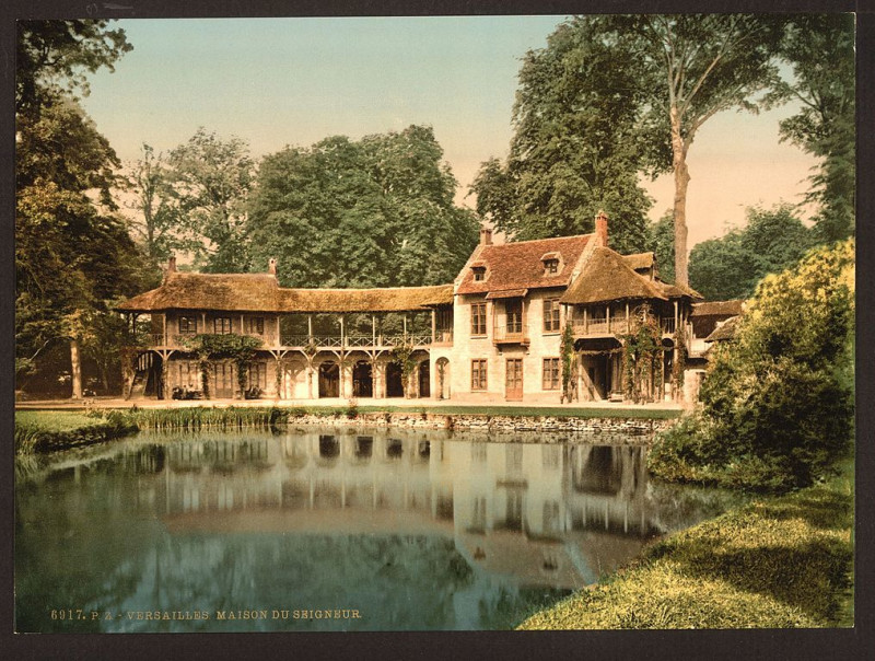Carte postale ancienne Petit Trianon Park, Maison du Seigneur, Versailles, France-LCCN2001698739 à Versailles