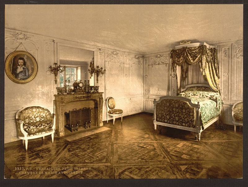Carte postale ancienne Petit Trianon, chamber of Marie Antoinette, Versailles, France-LCCN2001698736