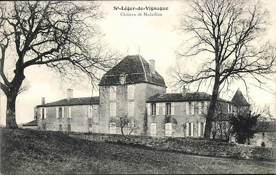 Carte postale ancienne Saint-Léger-de-Vignague - Château Madaillan