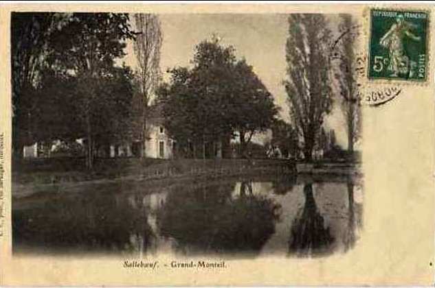 Carte postale ancienne Salleboeuf château Monteil 3