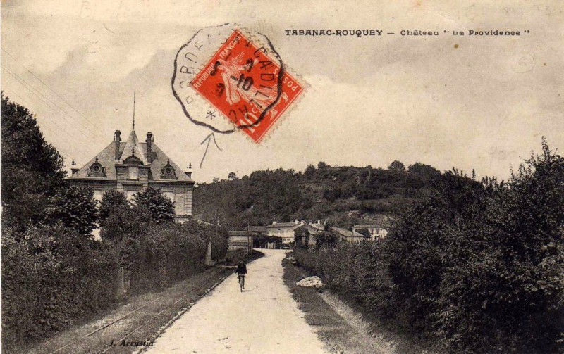Carte postale ancienne Tabanac - château La Providence 2