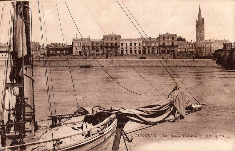 Carte postale ancienne Libourne La Dordogne 10