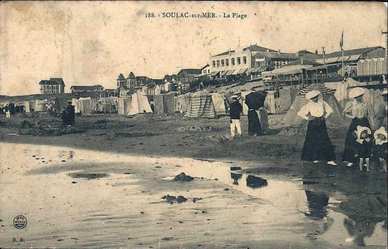 Carte postale ancienne Soulac-sur-Mer - Plage 1