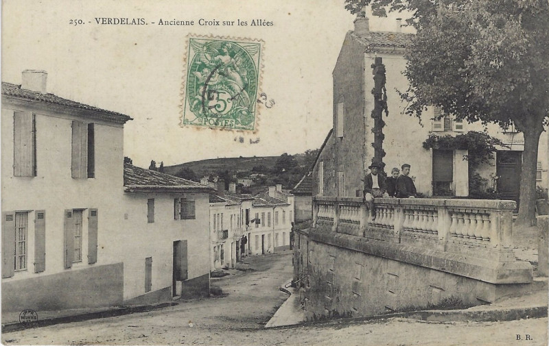 Carte postale ancienne Verdelais - Bourg 2