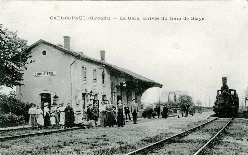 Carte postale ancienne Saint-Paul - Gare