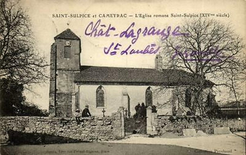 Carte postale ancienne Saint-Sulpice-et-Cameyrac église St Roch 2