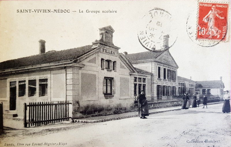Carte postale ancienne Saint-Vivien-de-Médoc - Ecoles 3