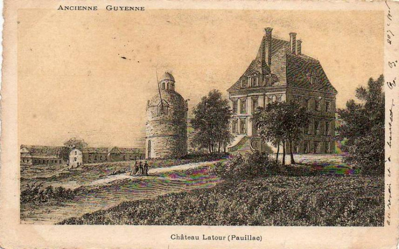 Carte postale ancienne Pauillac - château Latour 1