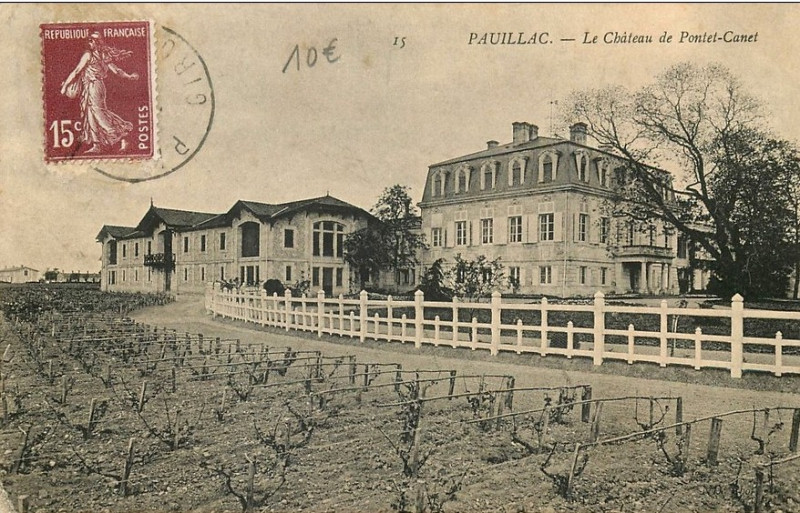 Carte postale ancienne Pauillac - château Pontet-Canet 3