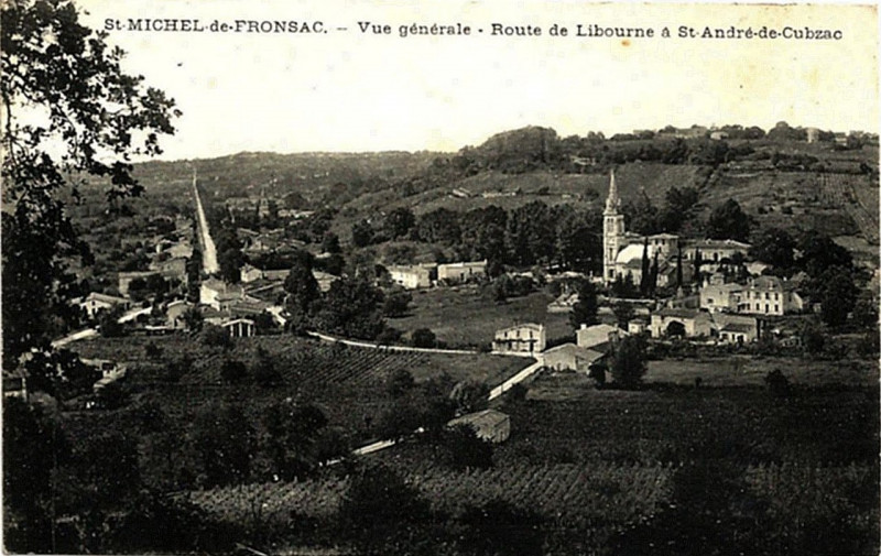Carte postale ancienne Saint-Michel-de-Fronsac - vue générale 3