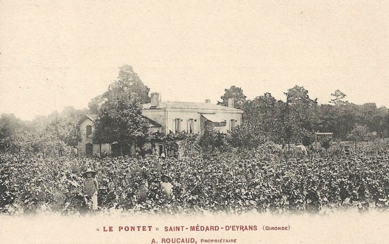 Carte postale ancienne Saint-Médard-d'Eyrans - Le Pontet 1