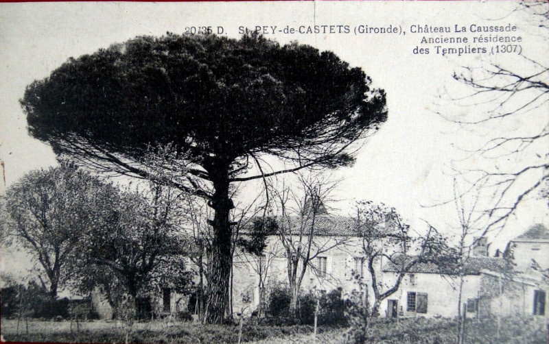 Carte postale ancienne Saint-Pey-de-Castets - château La Caussade