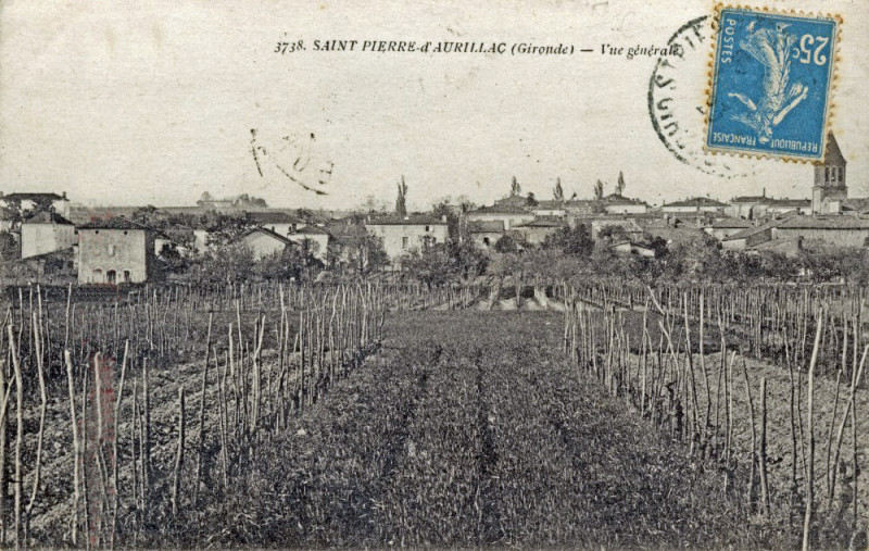 Carte postale ancienne Saint-Pierre-d'Aurillac - Vue générale 1