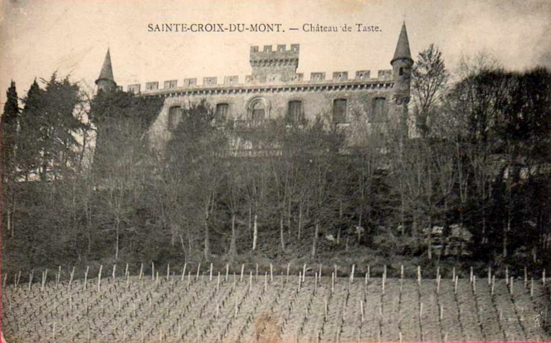 Carte postale ancienne Sainte-Croix-du-Mont - château Tastes 2
