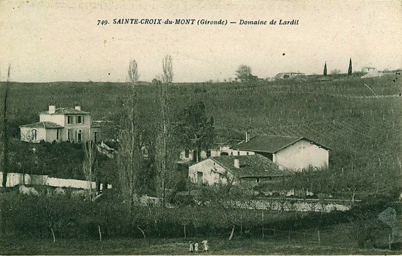 Carte postale ancienne Sainte-Croix-du-Mont - domaine de Lardit