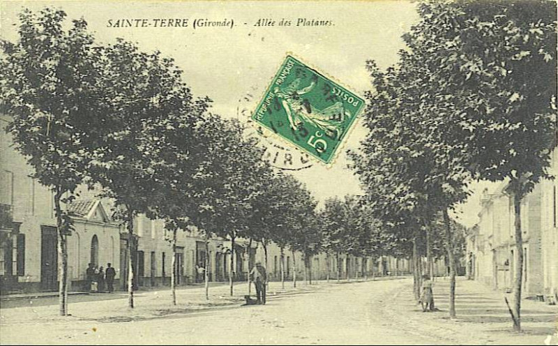 Carte postale ancienne Sainte-Terre - bourg 7