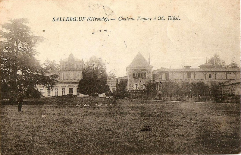 Carte postale ancienne Salleboeuf château de Vacquey 1
