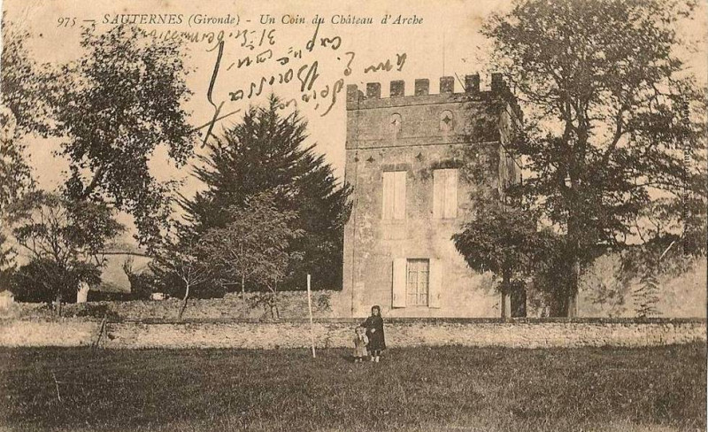 Carte postale ancienne Sauternes - château d'Arche 2