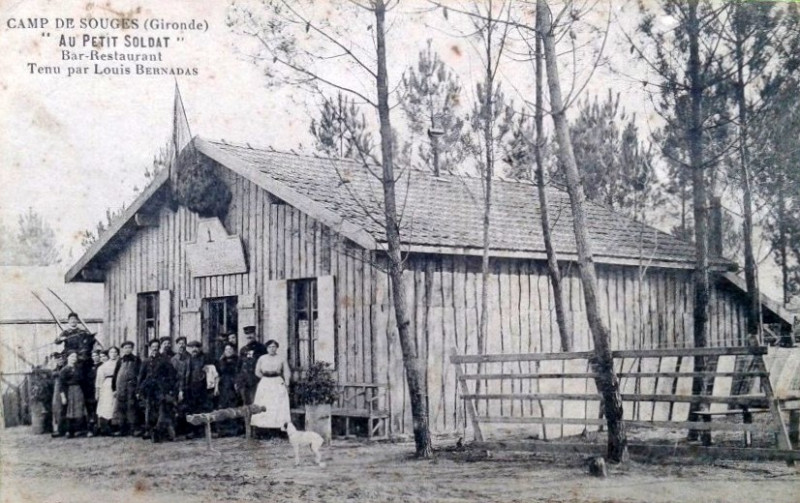 Carte postale ancienne Souge - bar restaurant