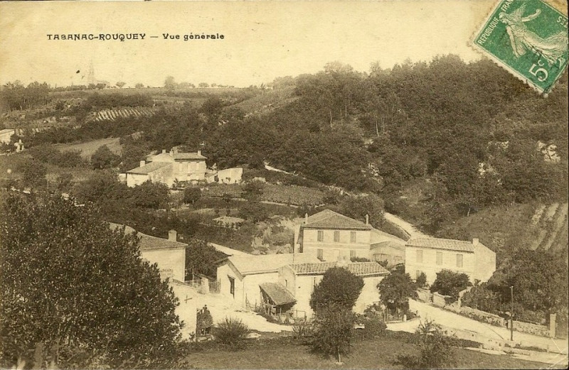 Carte postale ancienne Tabanac - vue générale 1
