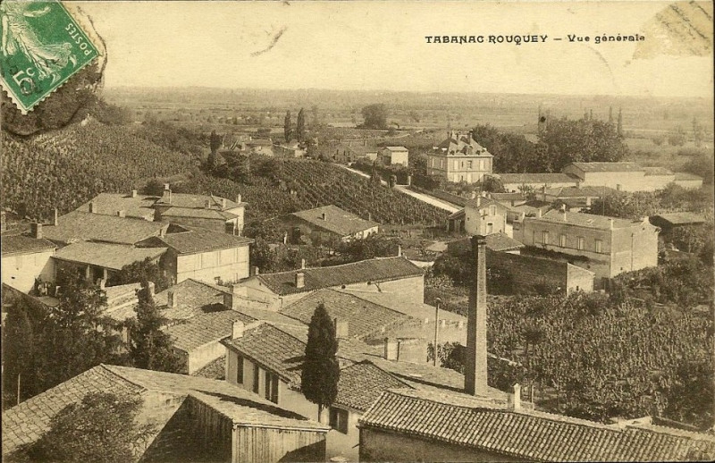 Carte postale ancienne Tabanac - vue générale 2
