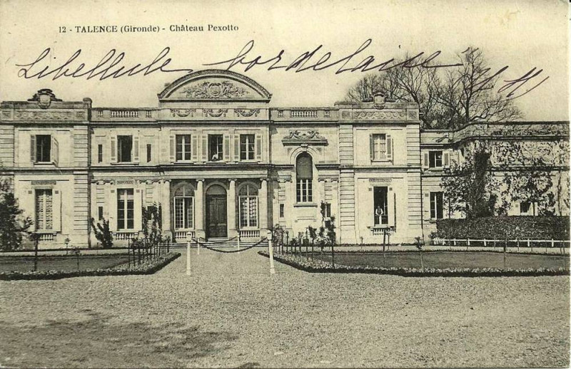 Carte postale ancienne Talence - château Peixotto 2