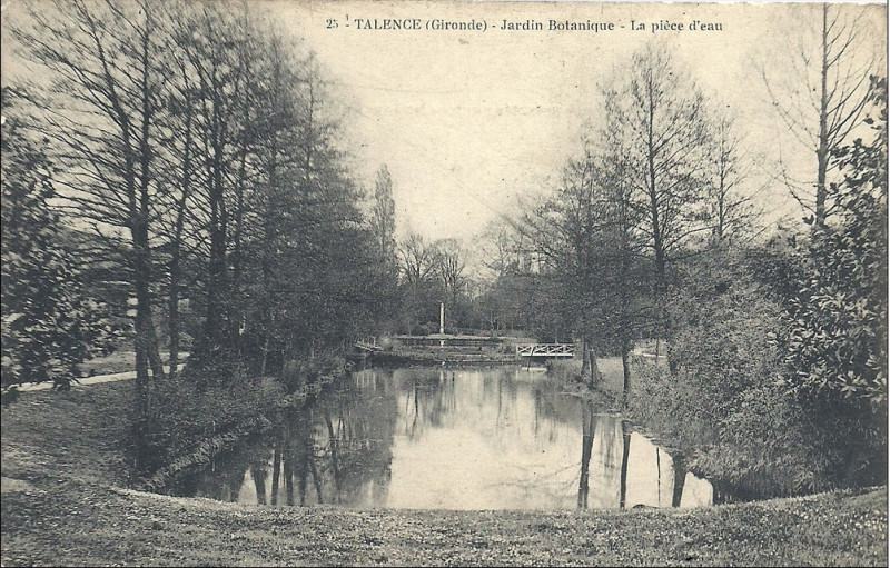 Carte postale ancienne Talence - Jardin Botanique 1