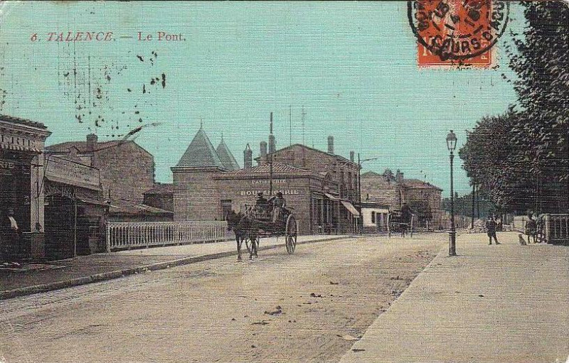 Carte postale ancienne Talence - le pont 1