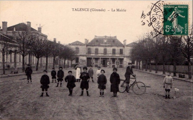 Carte postale ancienne Talence - Mairie 3