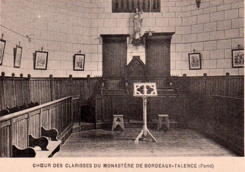 Carte postale ancienne Talence - Monestère de Sainte-Claire 2